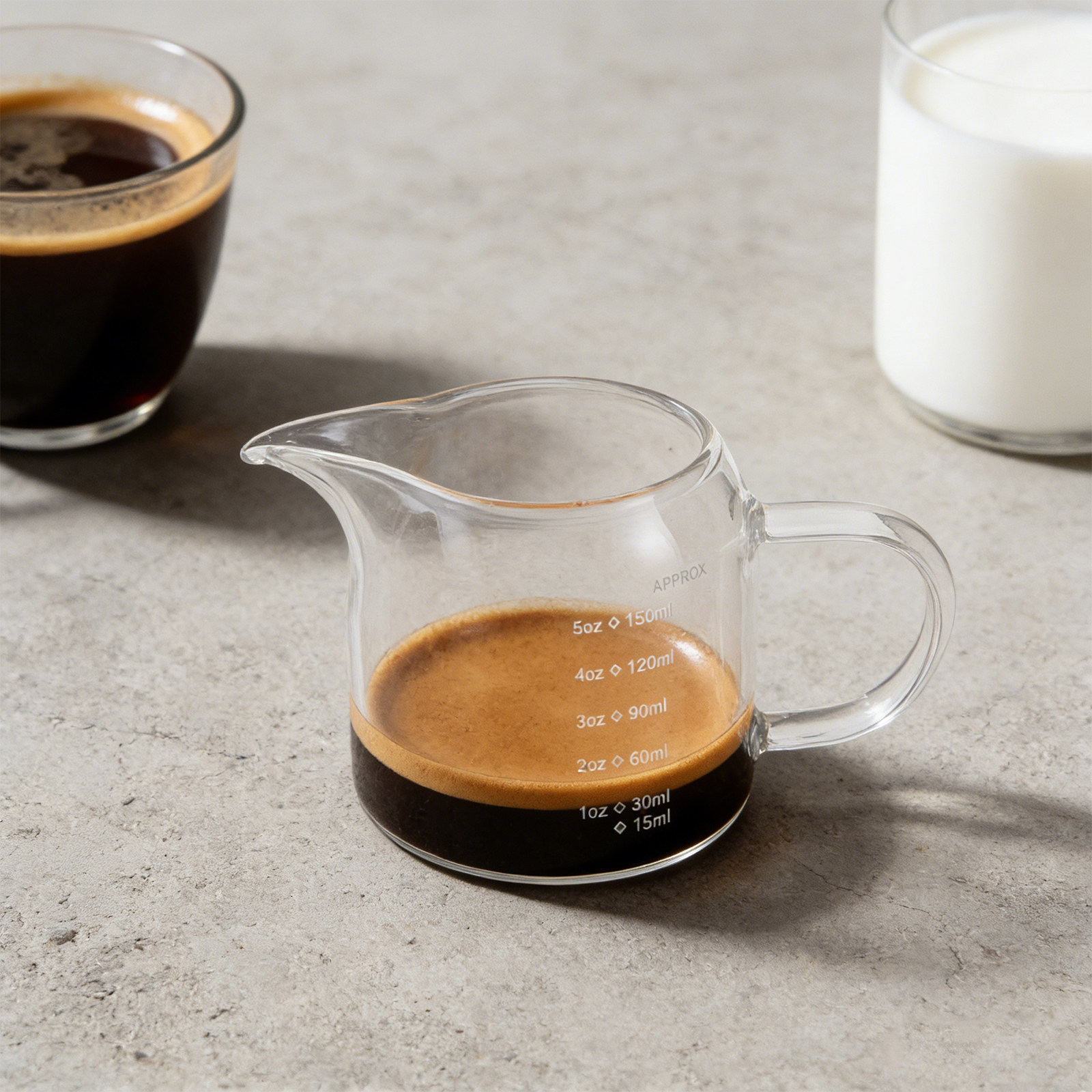 Taza medidora de vidrio de 150 - Espresso Shot Glass reseña y precio