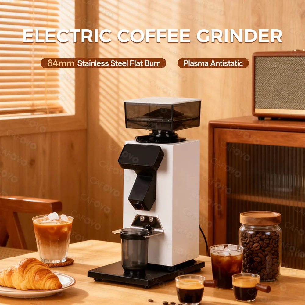 Molino de Café CAFOVO G964F co - Coffee Grinder Burr Flat reseña y precio