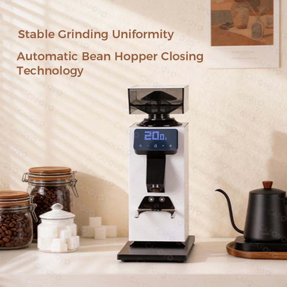 Molino de Café CAFOVO G964F co - Coffee Grinder Burr Flat reseña y precio