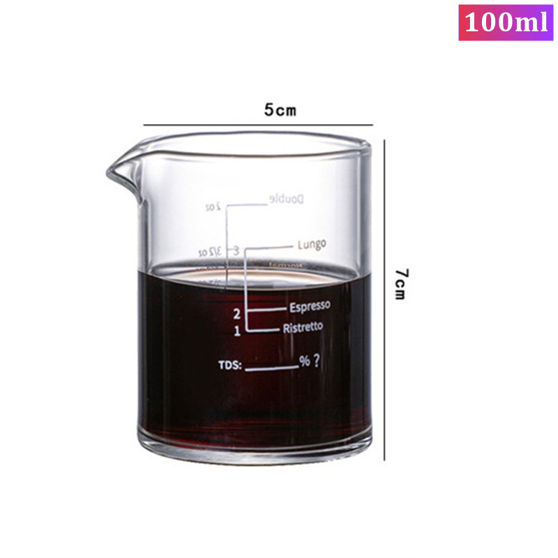 Vaso medidor de 100 ml/3,38 oz - Espresso Shot Glass reseña y precio